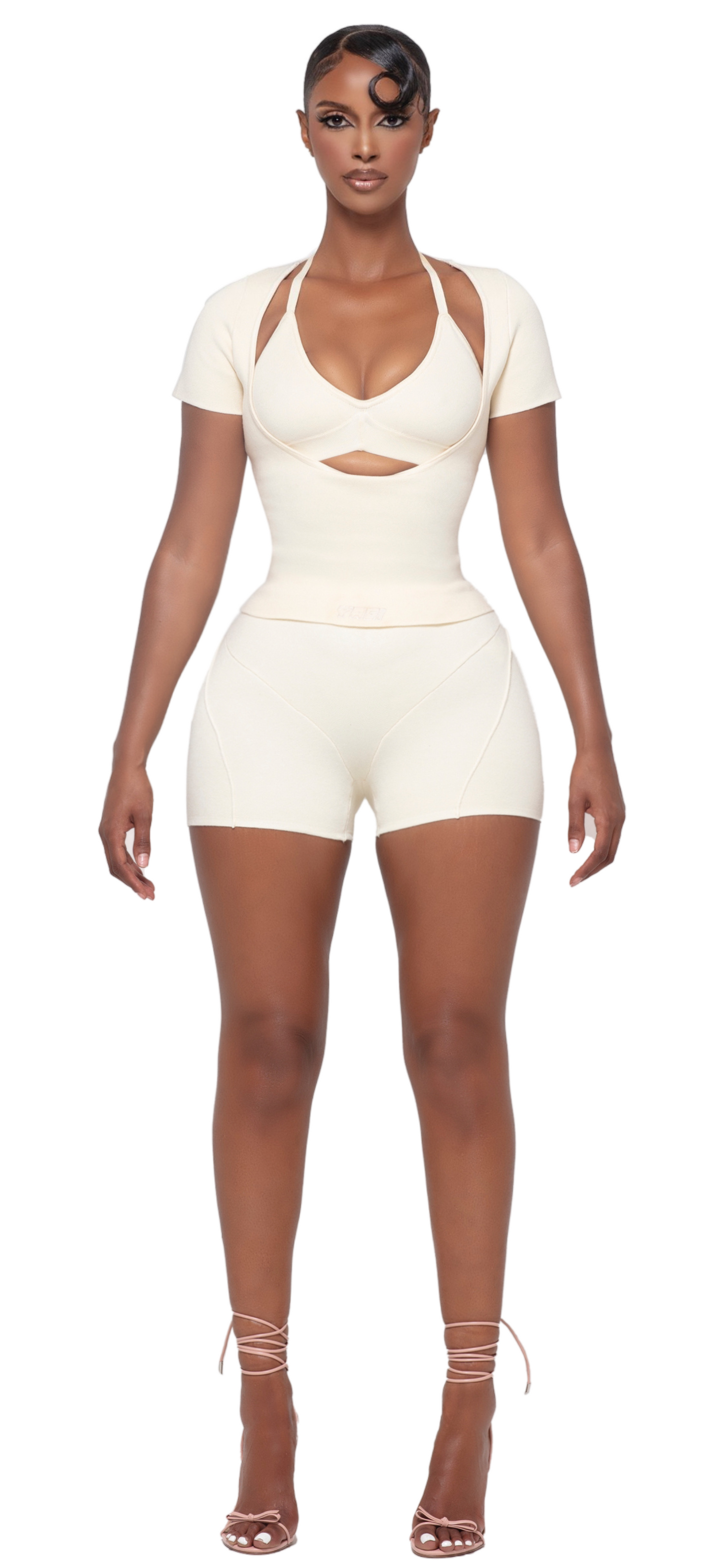 YUZU CREAM SHORTS