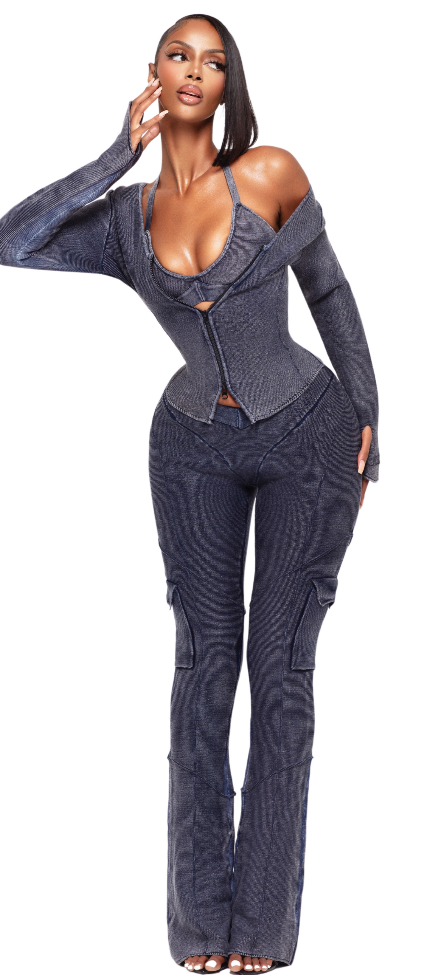 ZIA ZIP KNIT LONG SLEEVE TOP