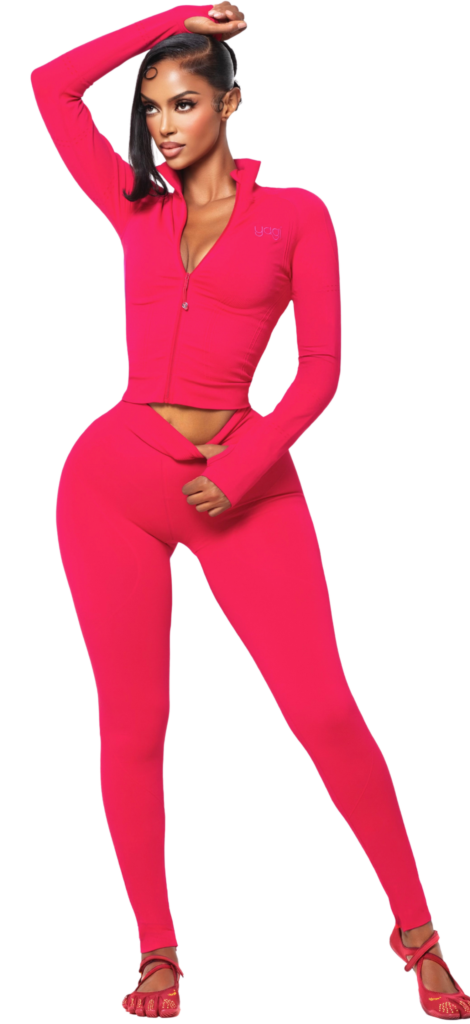 SCULPT BONBON ZIP LEGGINGS