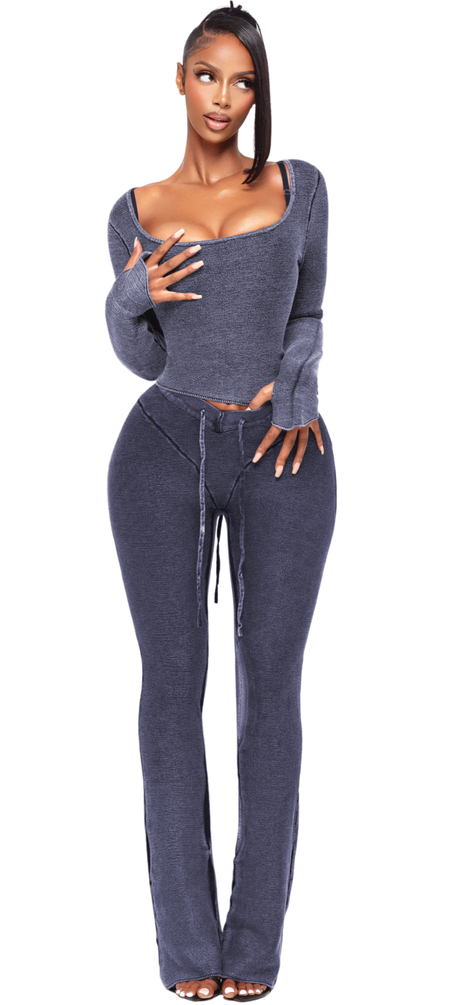 ZIA KNIT LONG SLEEVE TOP