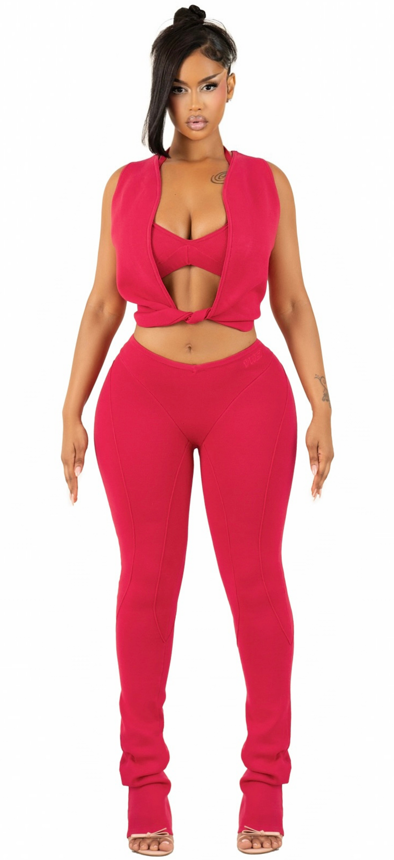 MILA PLUNGE KNOT TOP