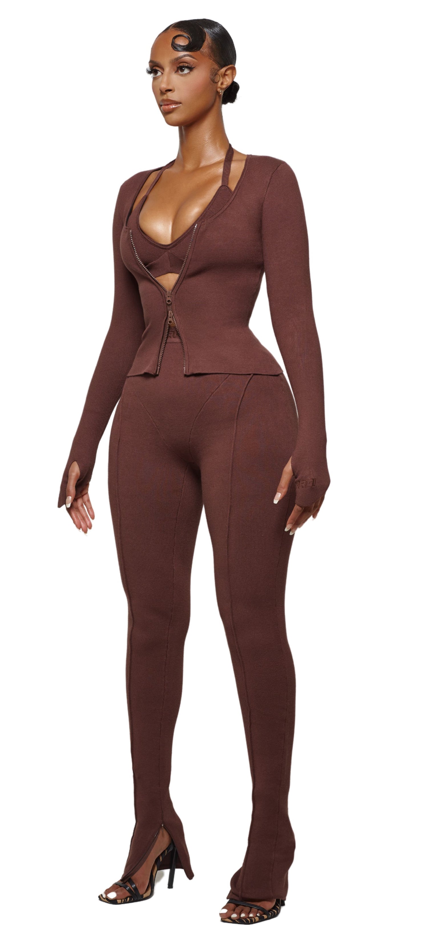 YUZU MOCHA LONG SLEEVE TOP