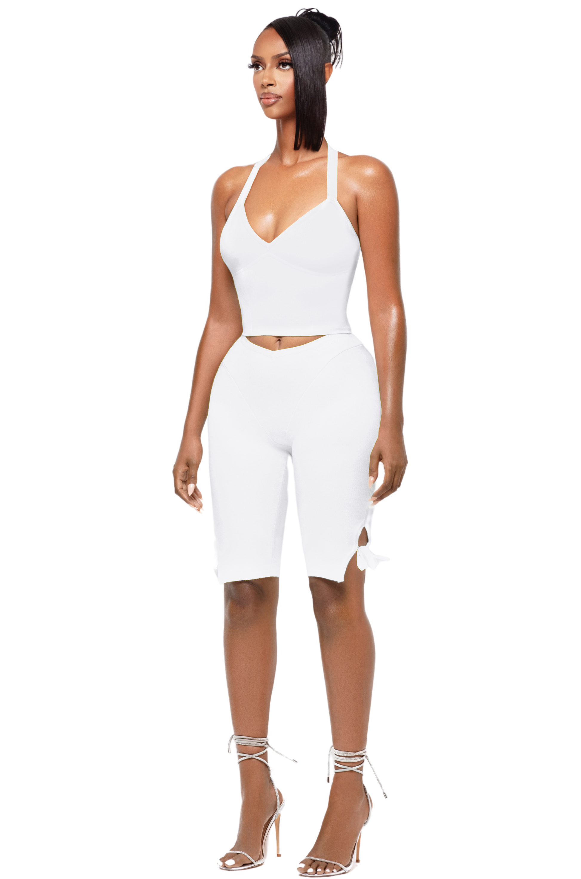 BLANCO BARDOT HALTER TOP