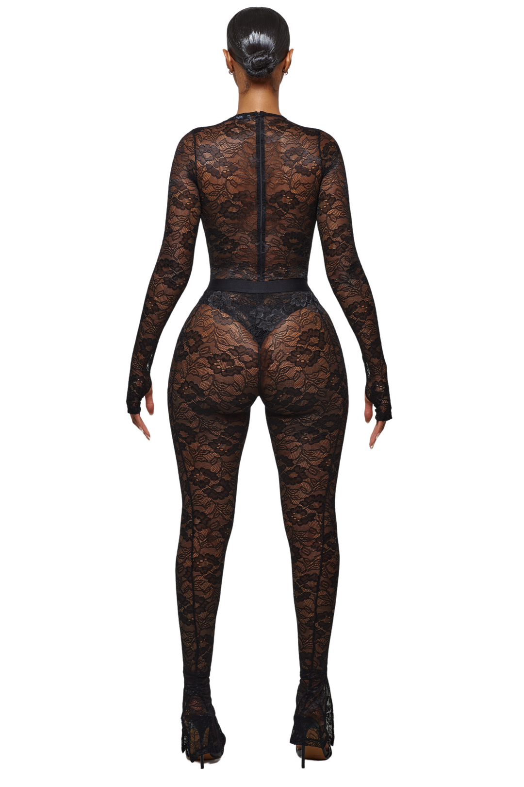 Lace body jumpsuit online