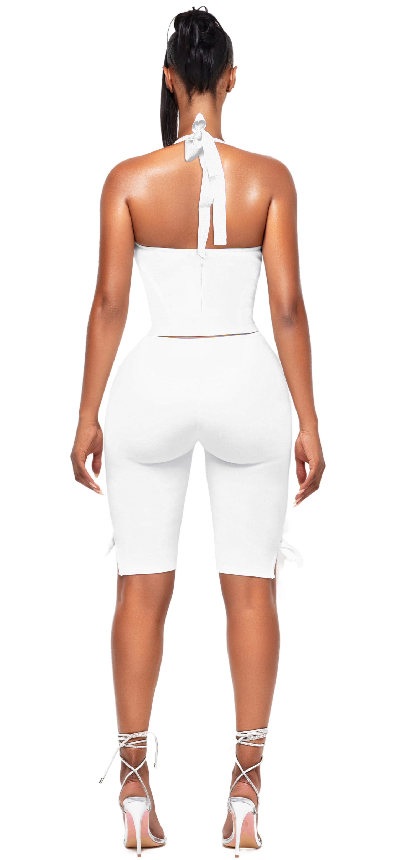 BLANCO BARDOT HALTER TOP