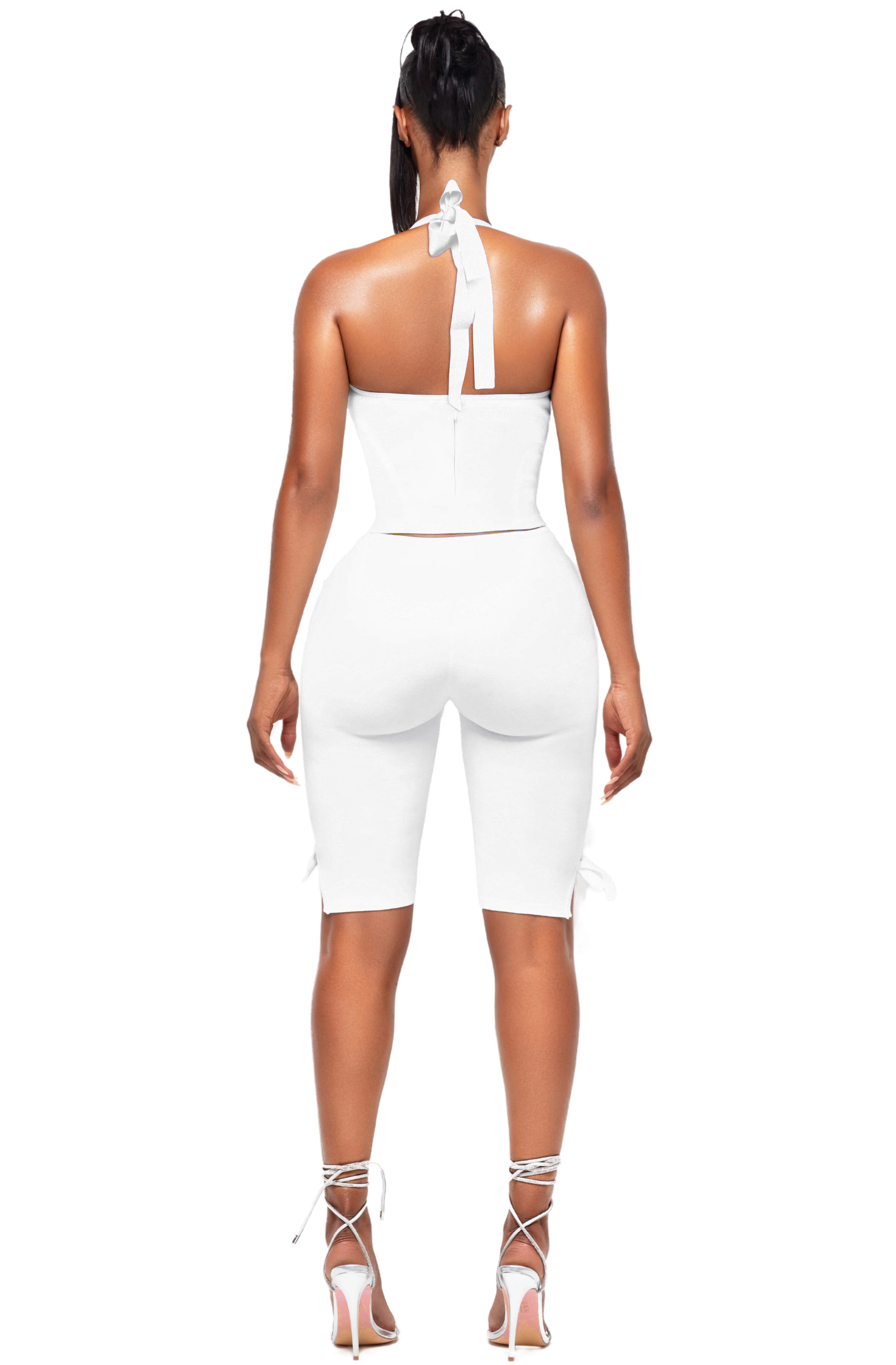 BLANCO BARDOT HALTER TOP