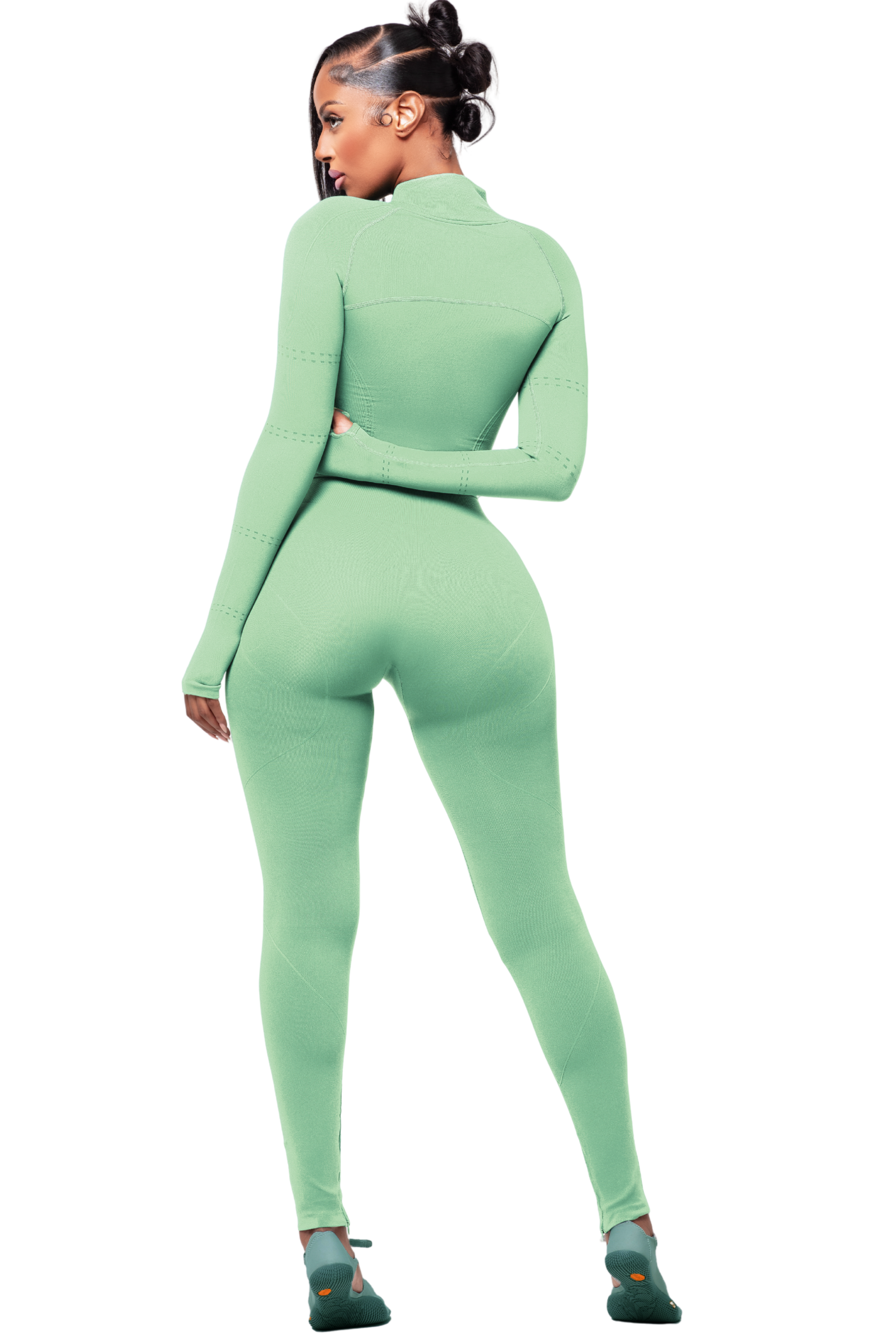 SCULPT MINT ZIP LEGGINGS