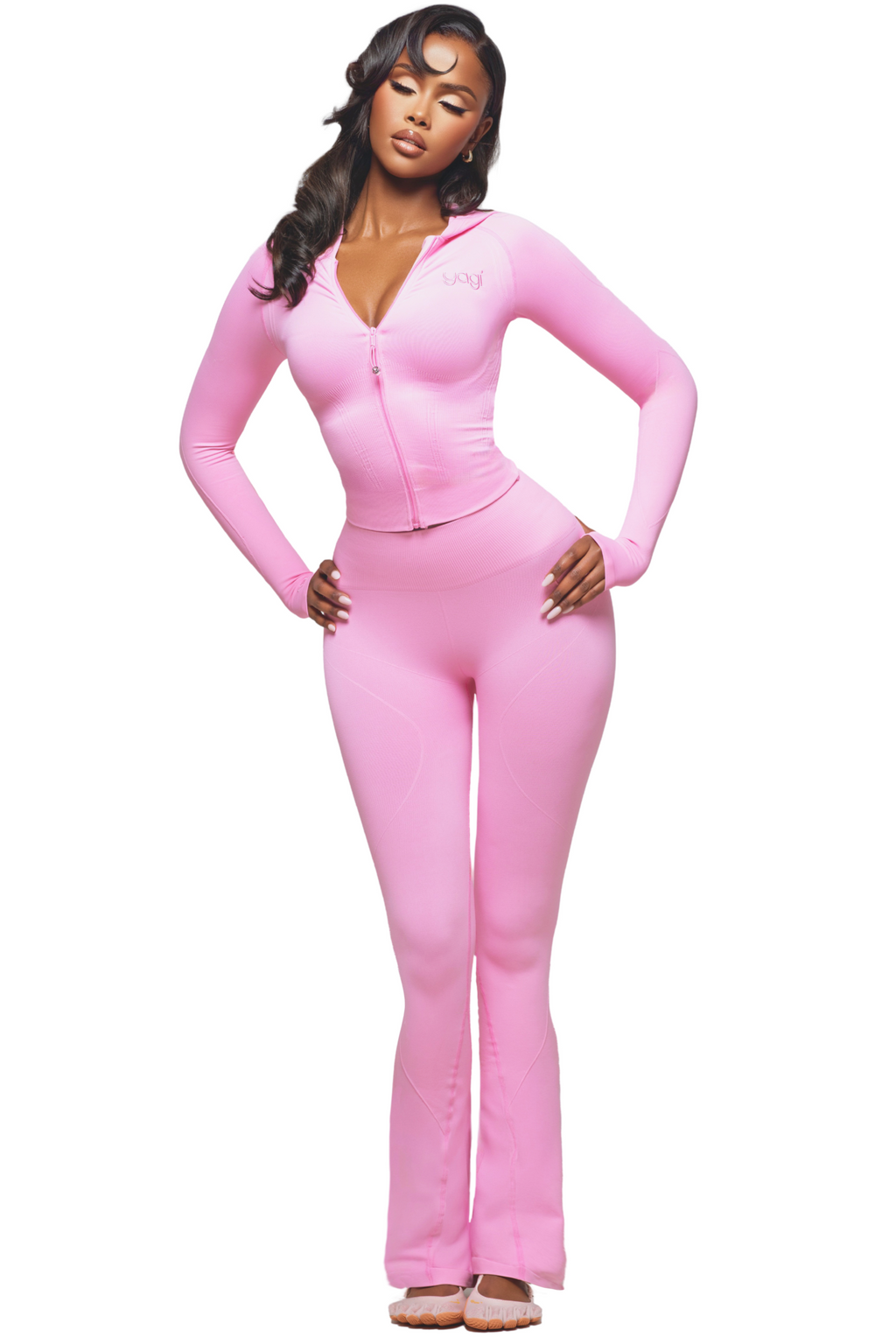 SCULPT BLUSH FLARE LEGGINGS