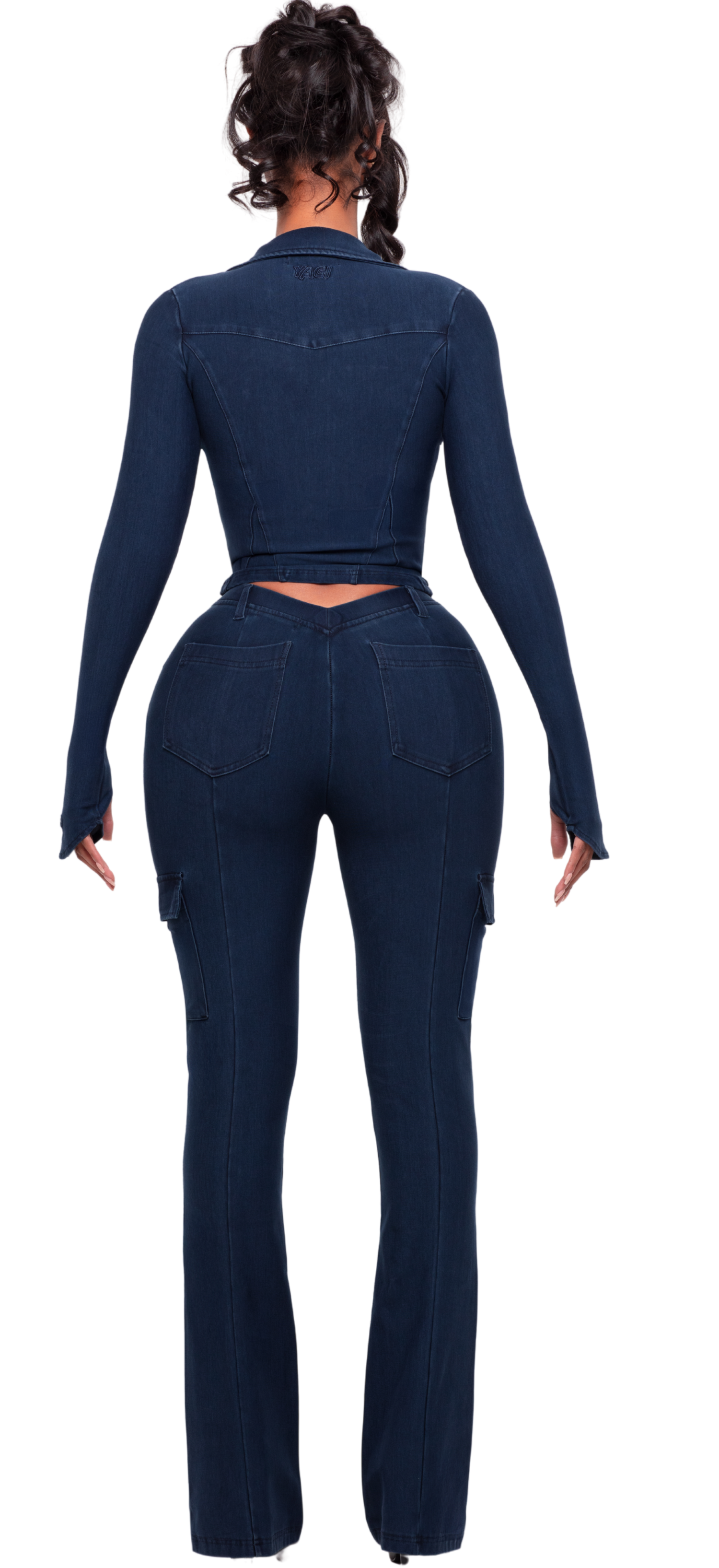KAOIR NAVY DENIM LEGGINGS