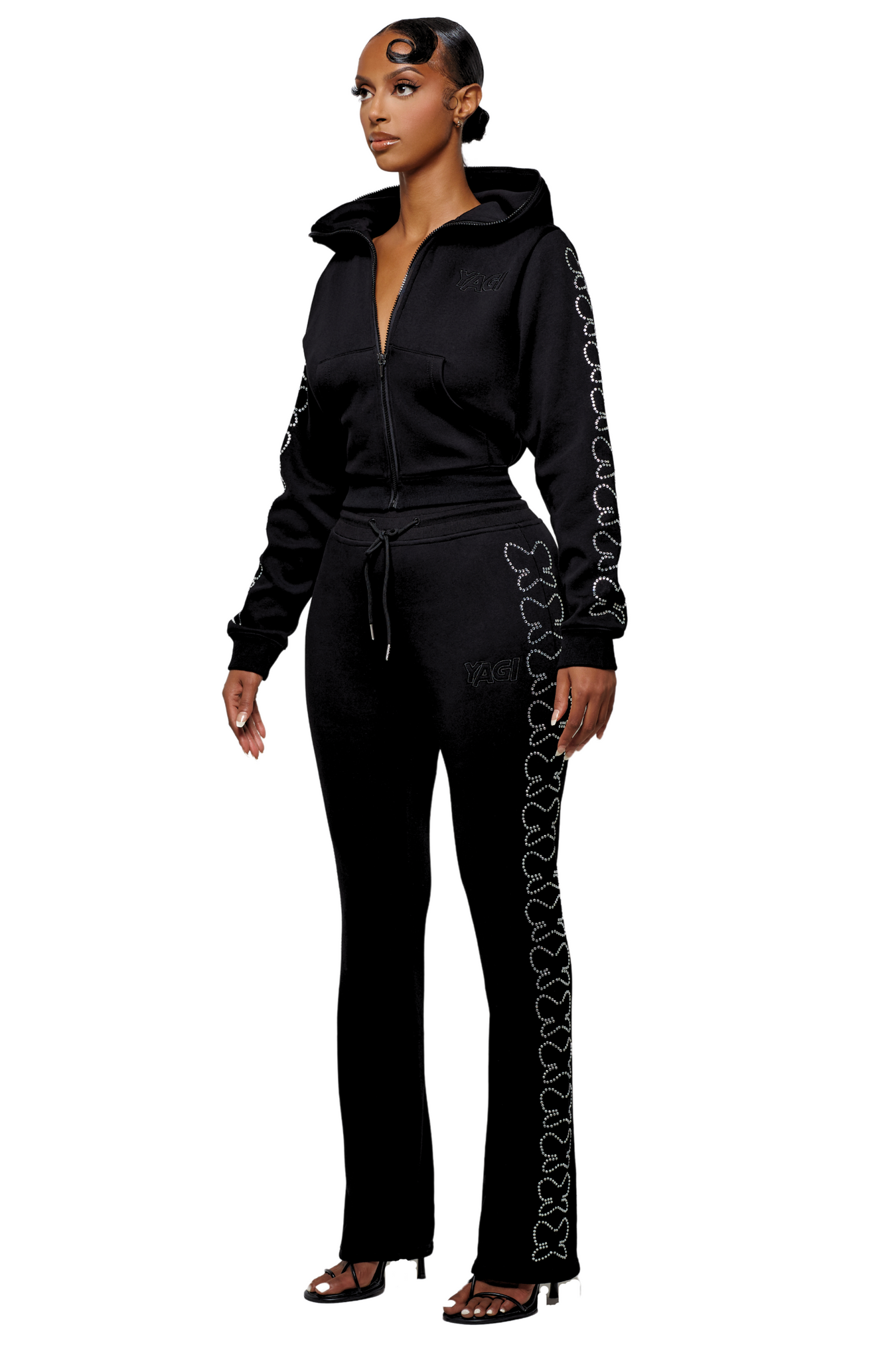 Yago Tony Fit Track Pants With Embroidery