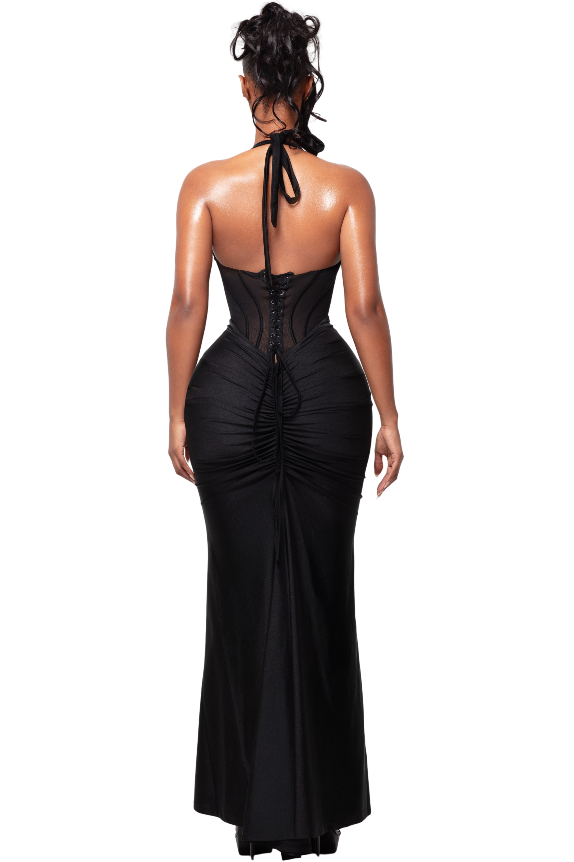 VALENCIA ONYX CORSET DRESS