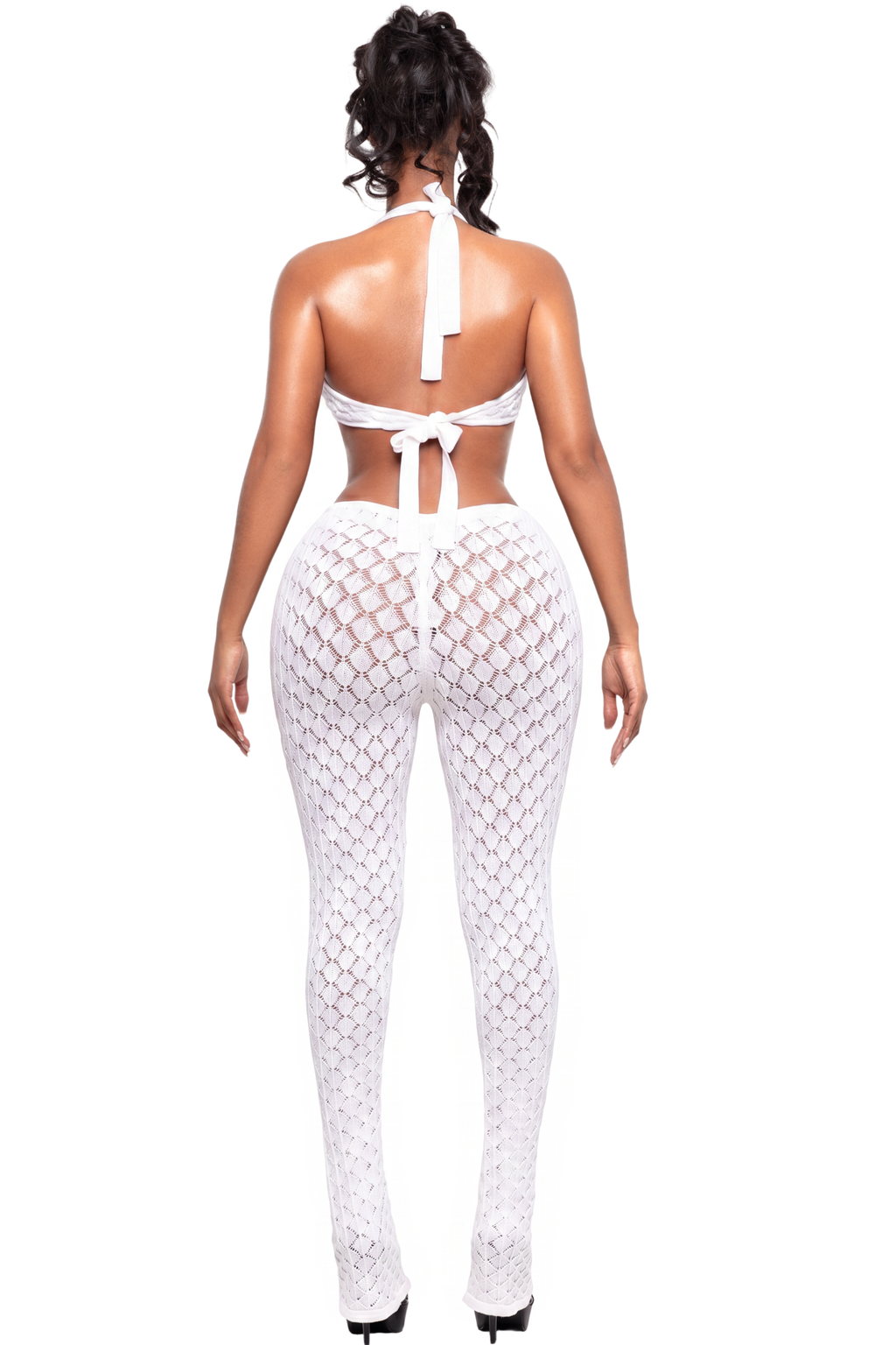 SIENA BLANCO KNIT PLUNGE JUMSPUIT
