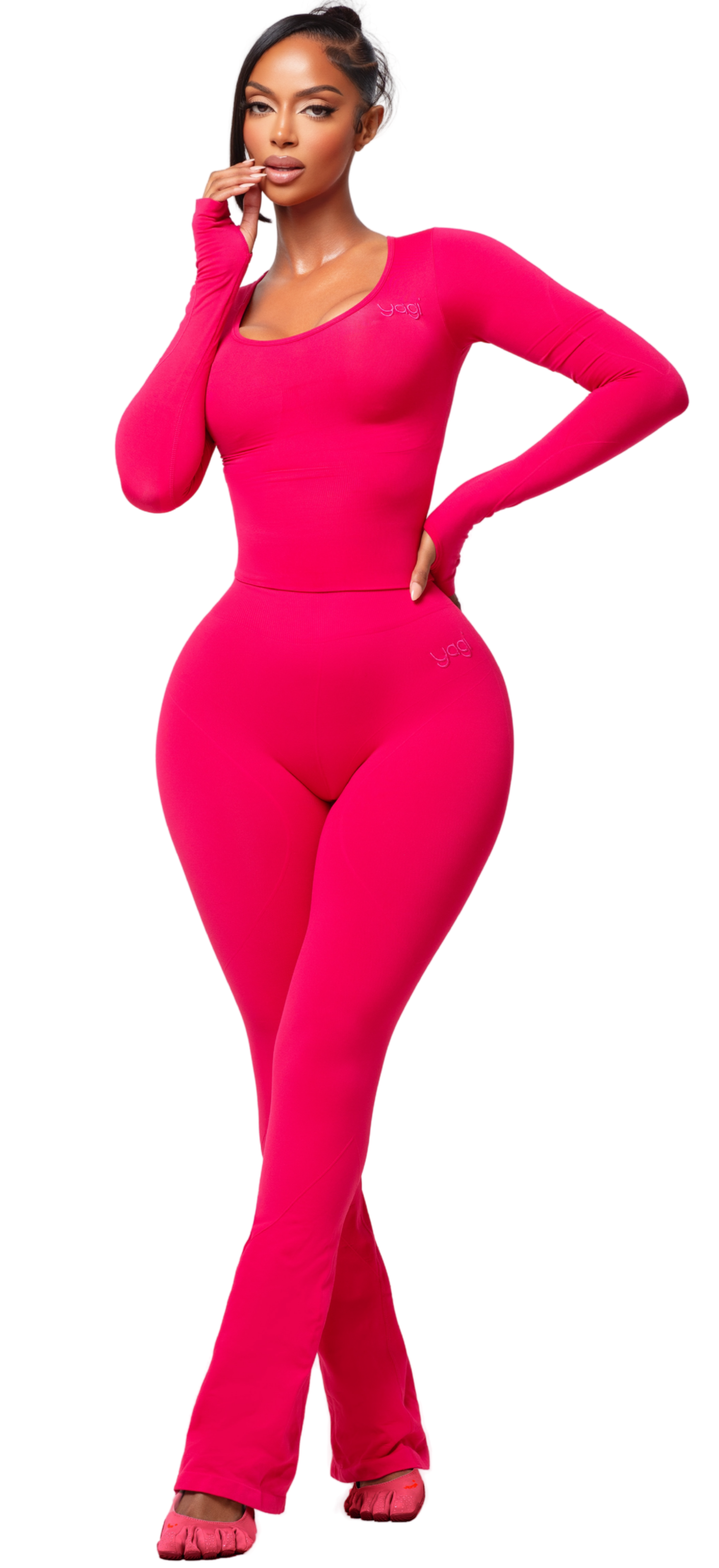SCULPT BONBON LONG SLEEVE TOP