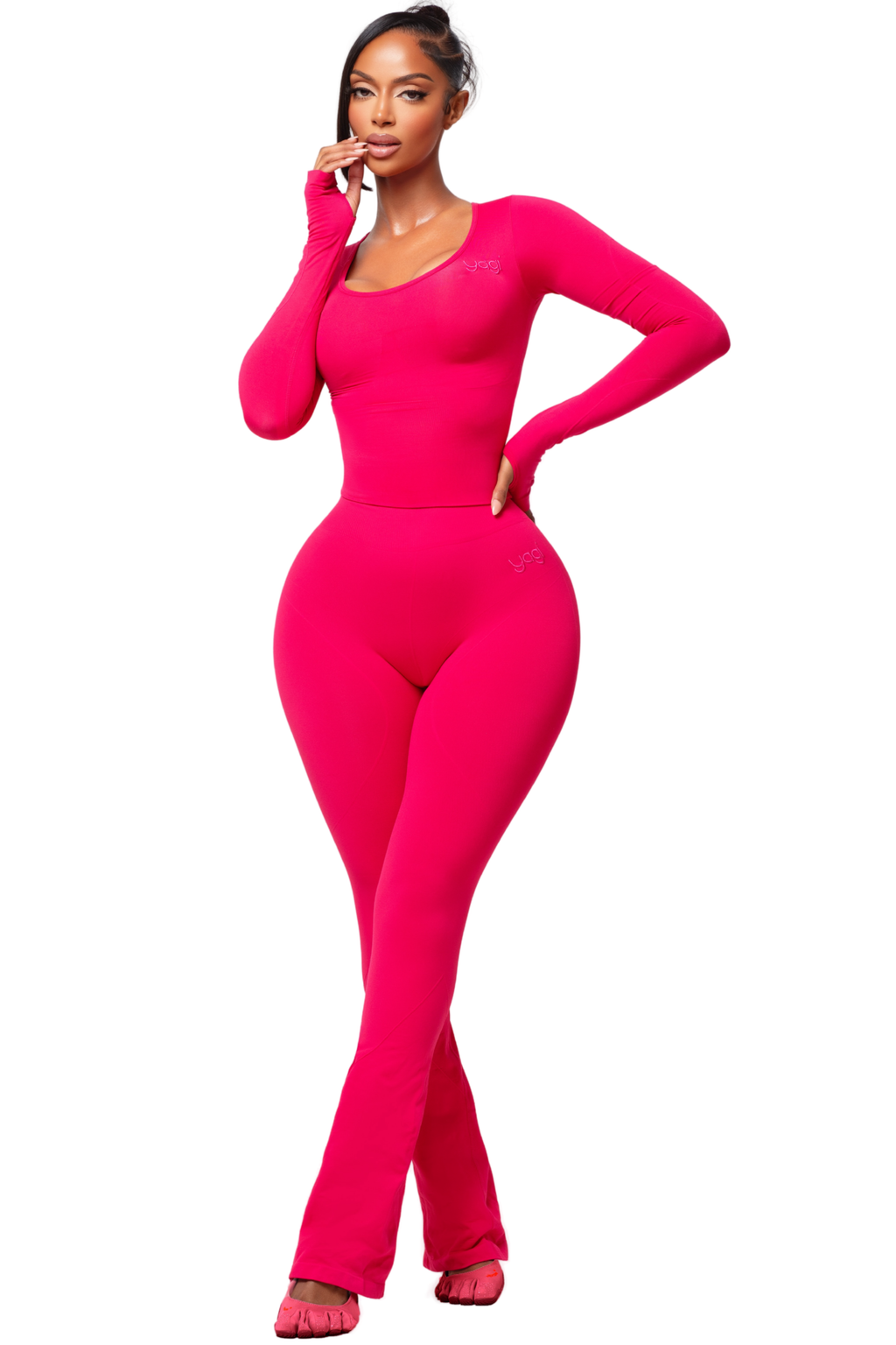 SCULPT BONBON LONG SLEEVE TOP