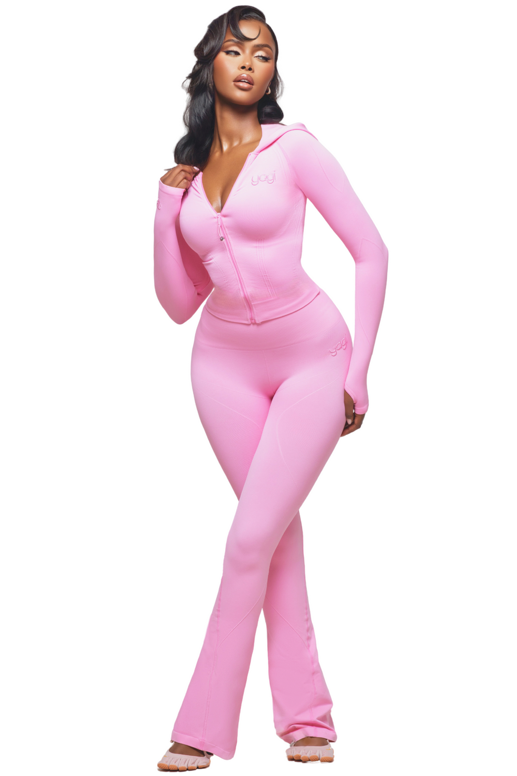 SCULPT BLUSH FLARE LEGGINGS