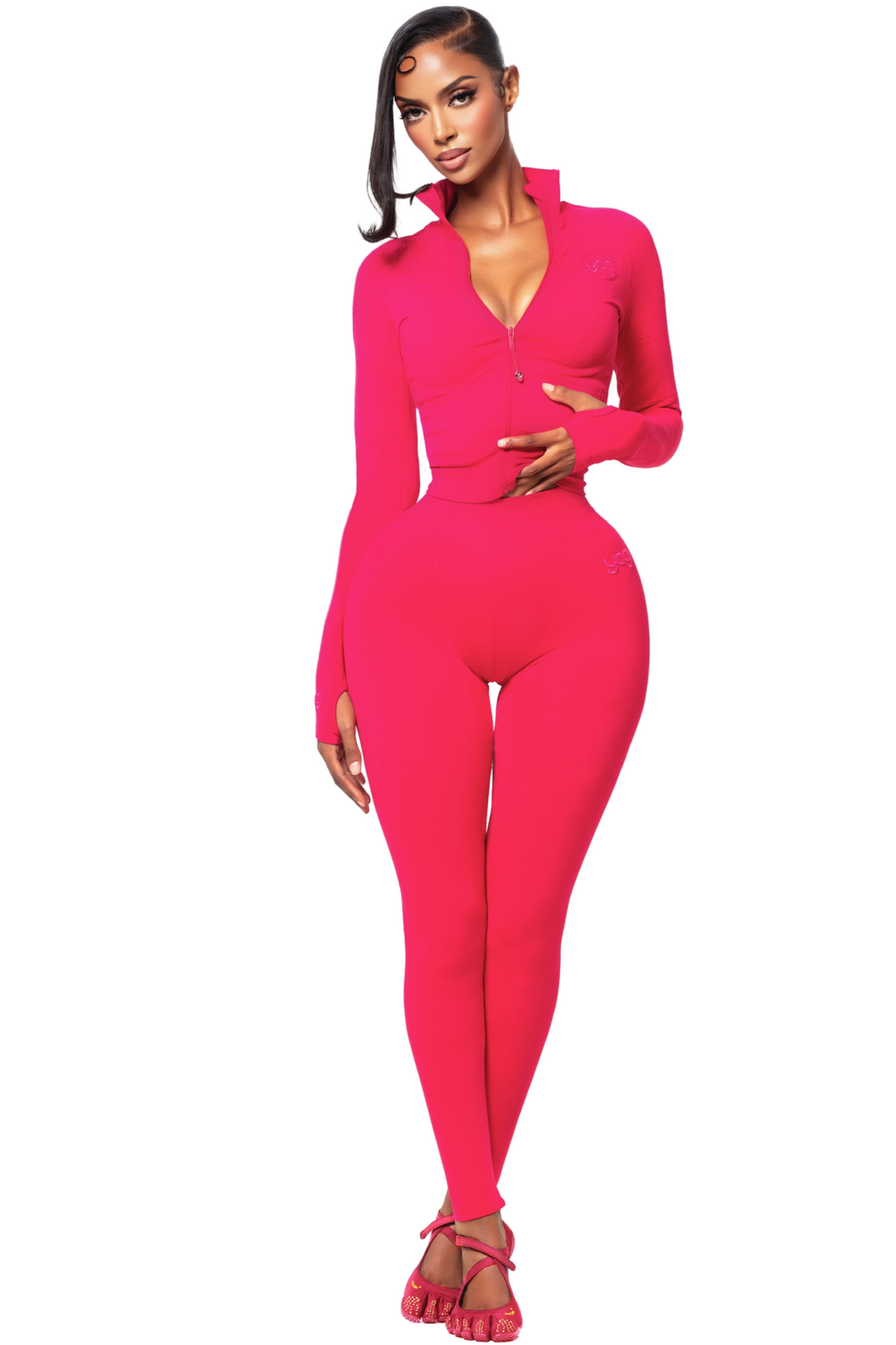 SCULPT BONBON ZIP LEGGINGS