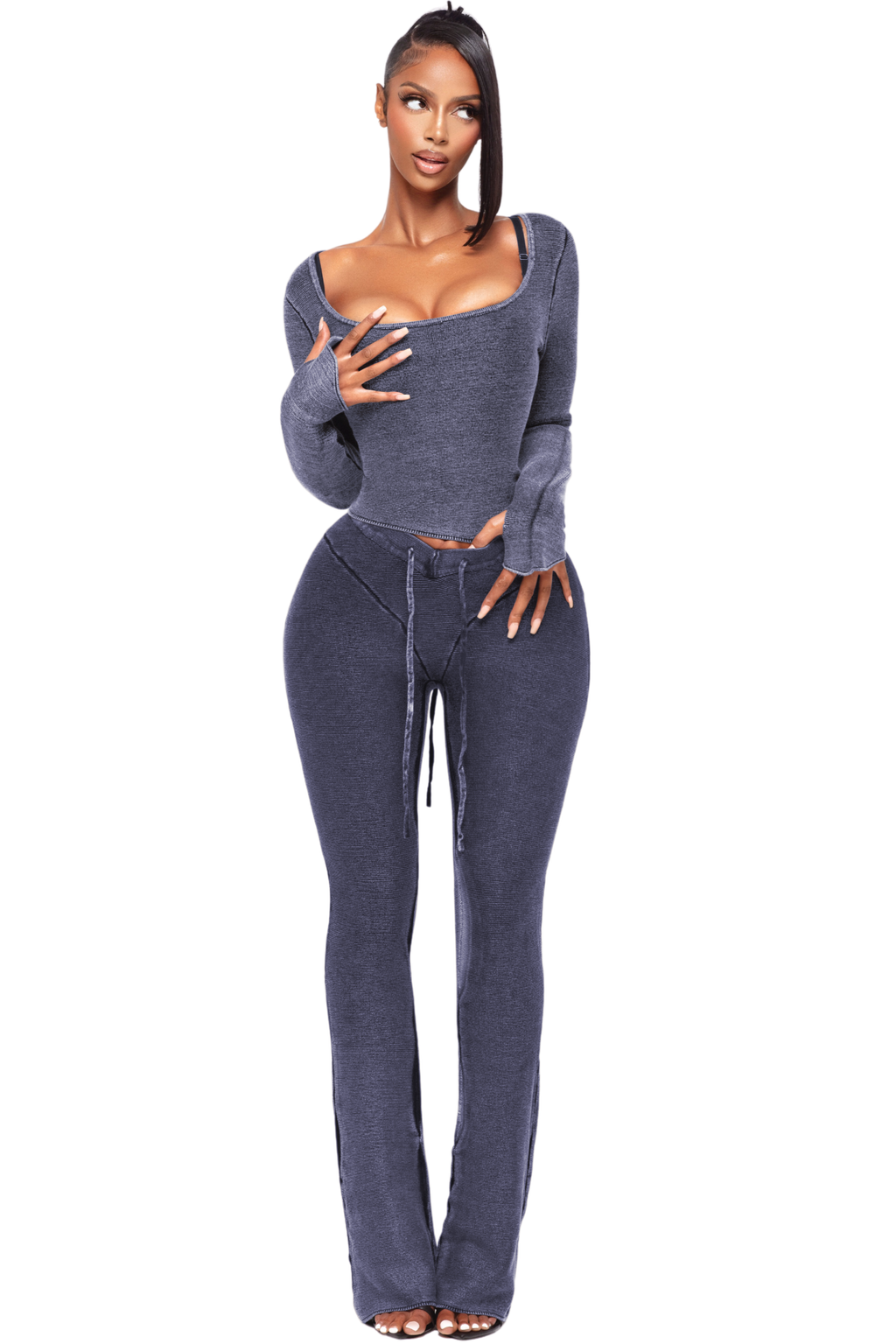 ZIA KNIT LONG SLEEVE TOP