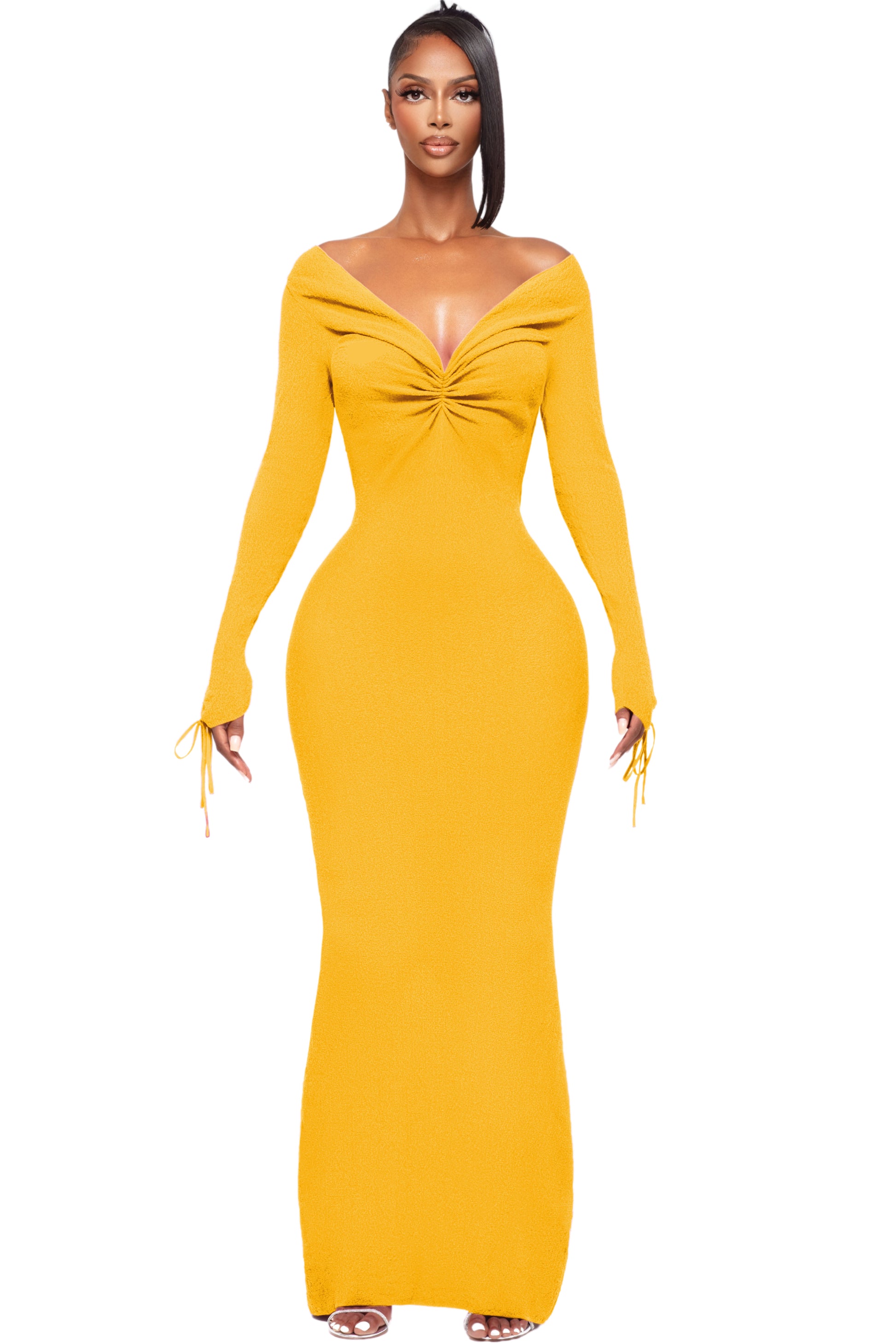 VENICE HONEY BACKLESS DRESS