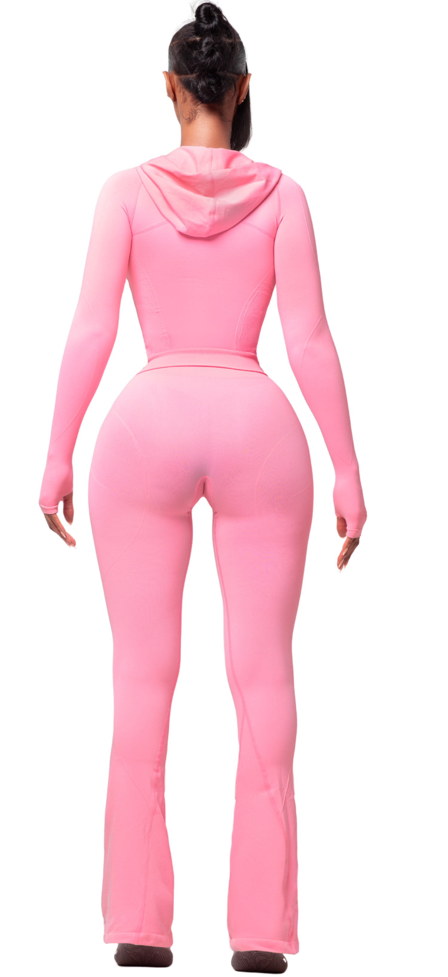 SCULPT BLUSH HOODED ZIP UP