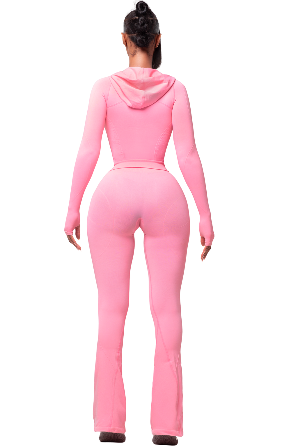 SCULPT BLUSH HOODED ZIP UP