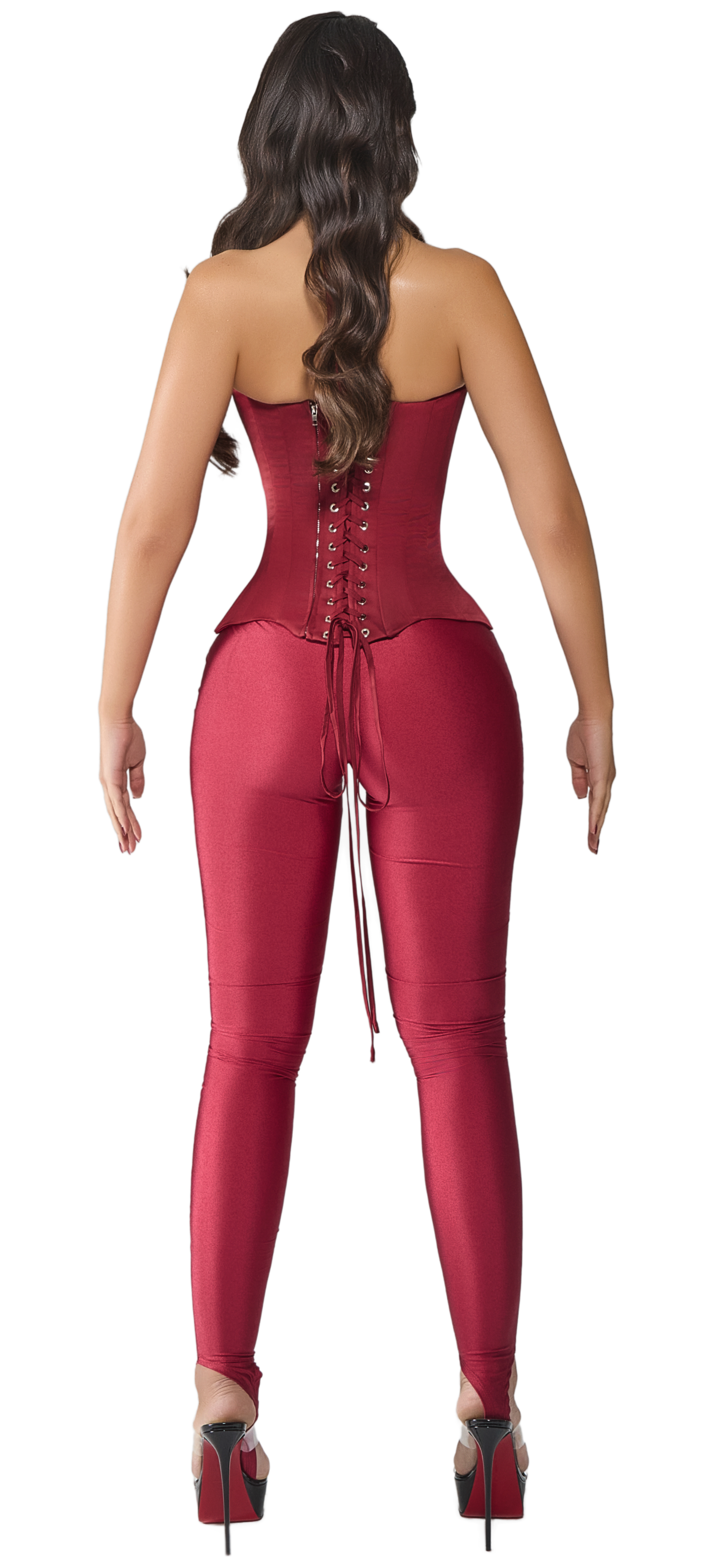 TOKYO BORDEAUX STIRRUP LEGGINGS