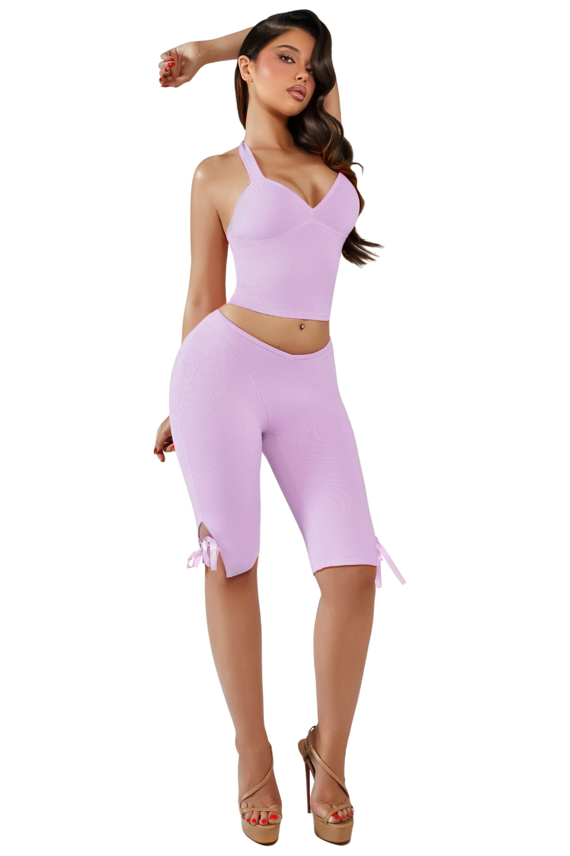 LILA BARDOT HALTER TOP