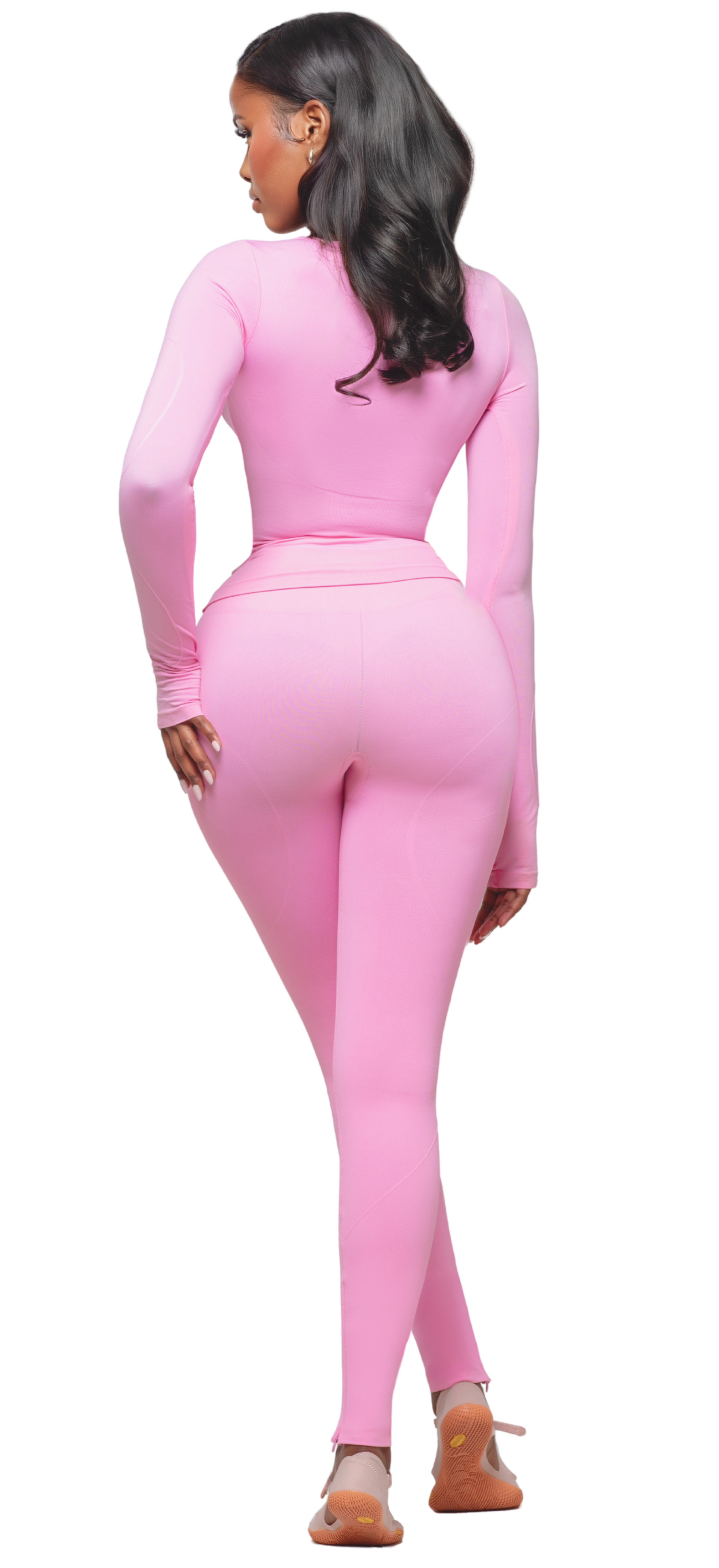 SCULPT BLUSH LONG SLEEVE TOP