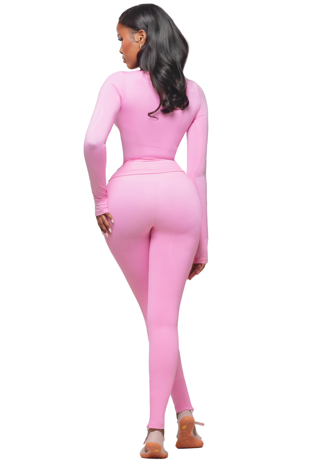 SCULPT BLUSH LONG SLEEVE TOP