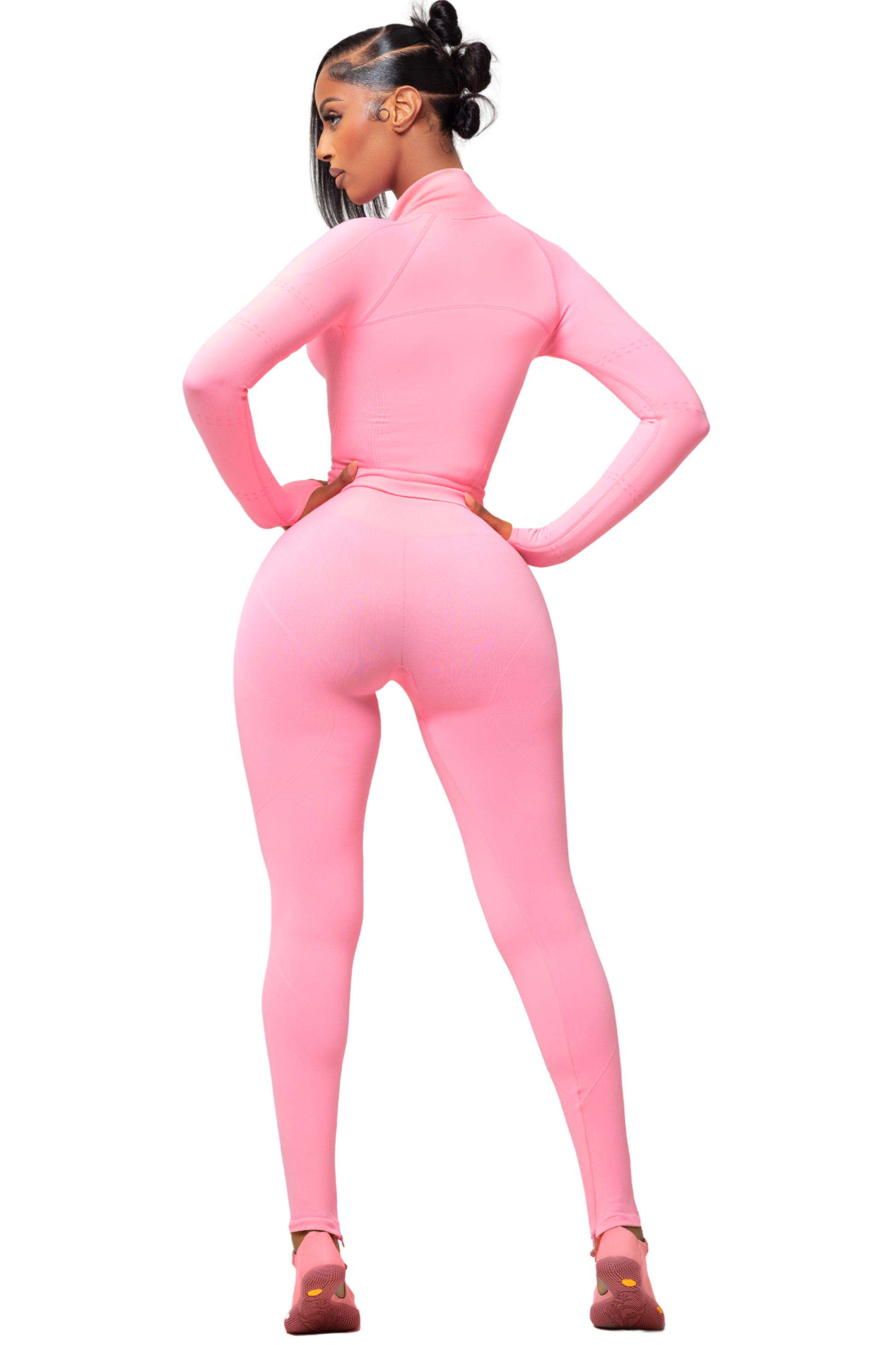 SCULPT BLUSH ZIP UP JACKET