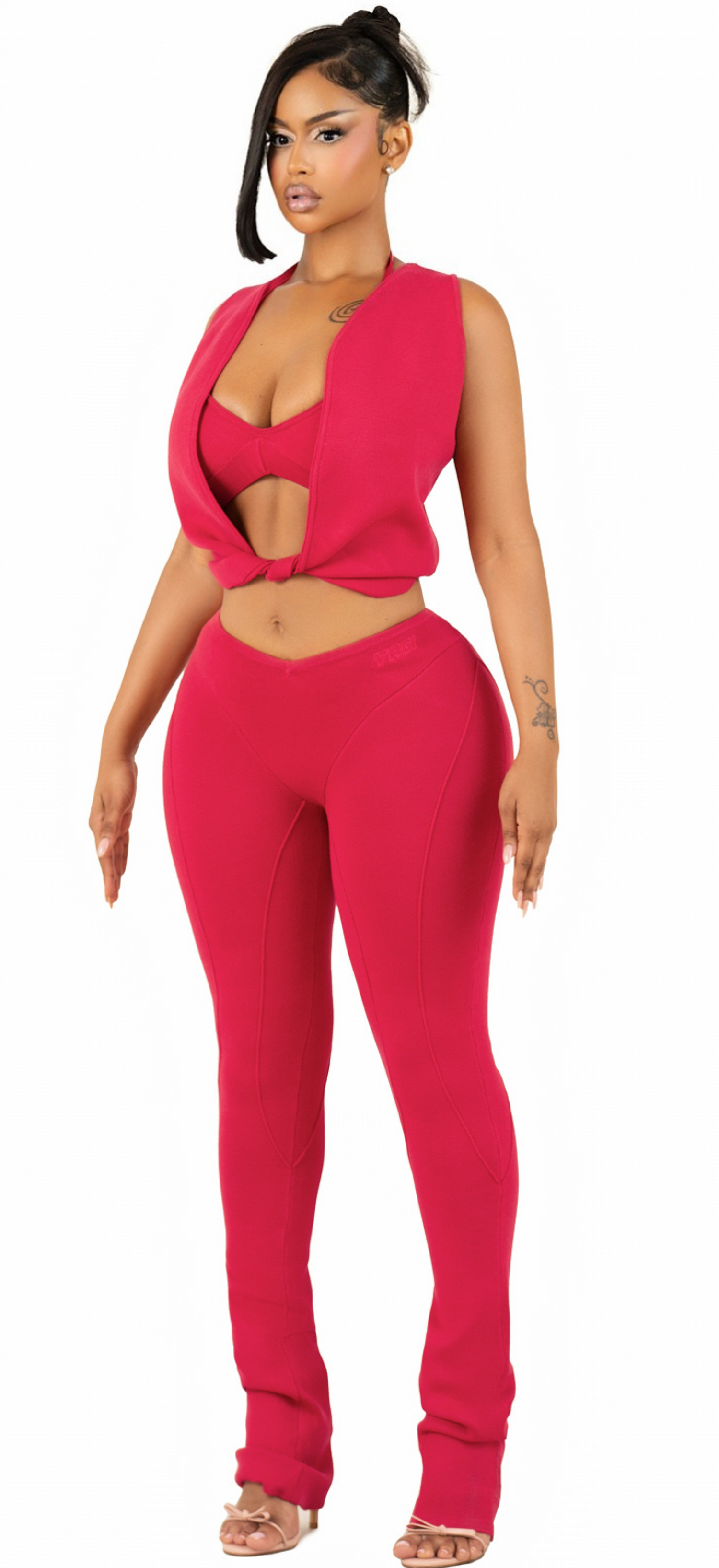 MILA PLUNGE KNOT TOP