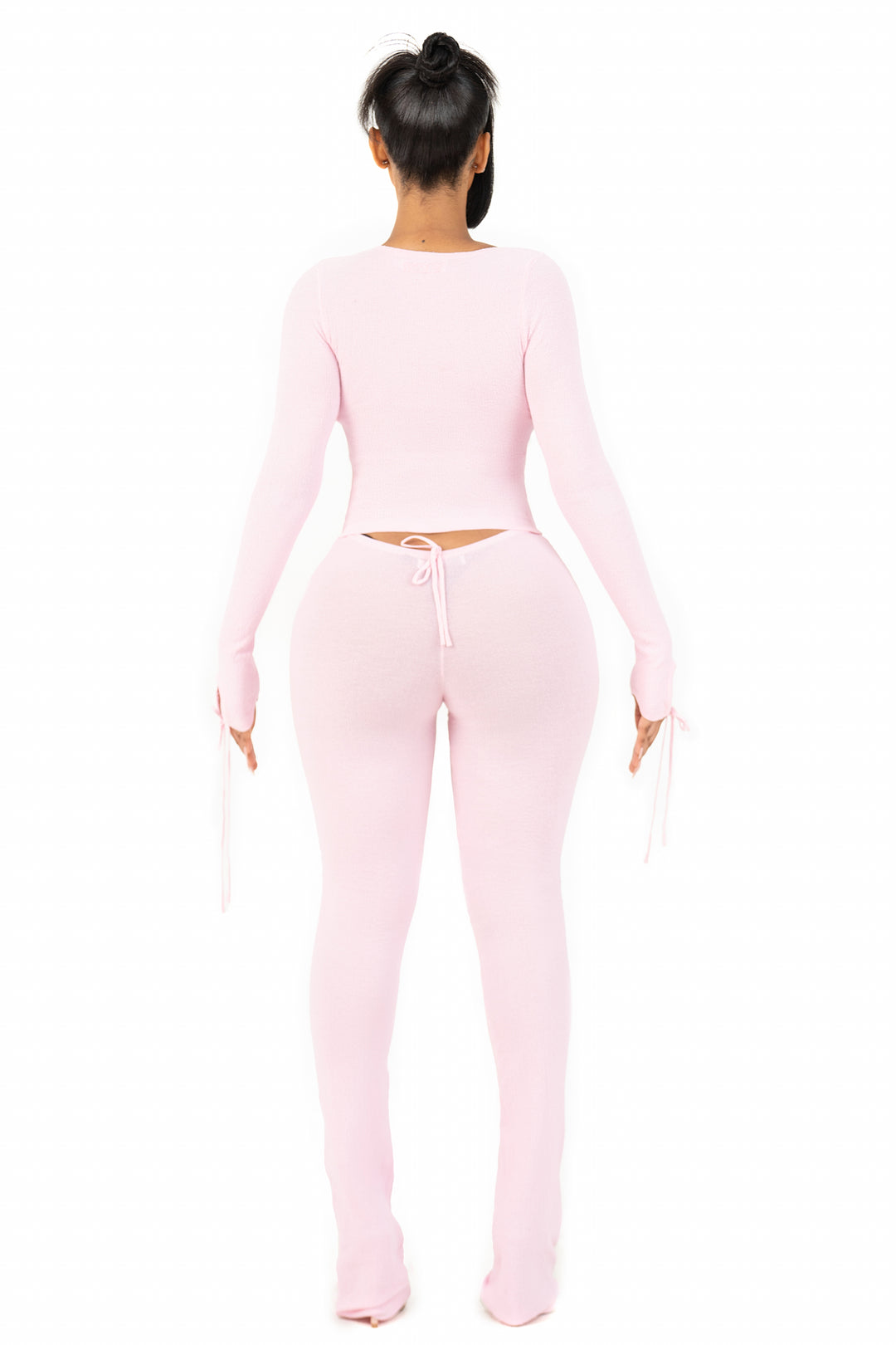 LYRA BABY PINK FLARE LEGGINGS