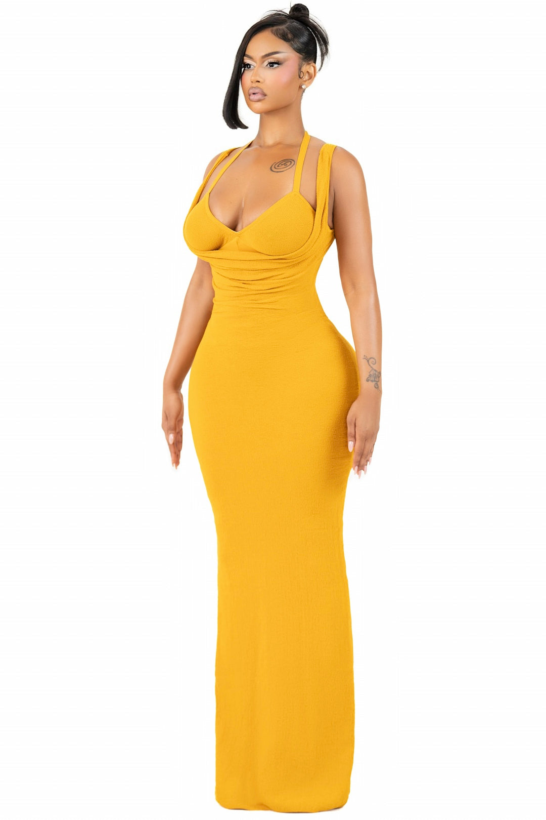 SICILY HONEY MAXI DRESS